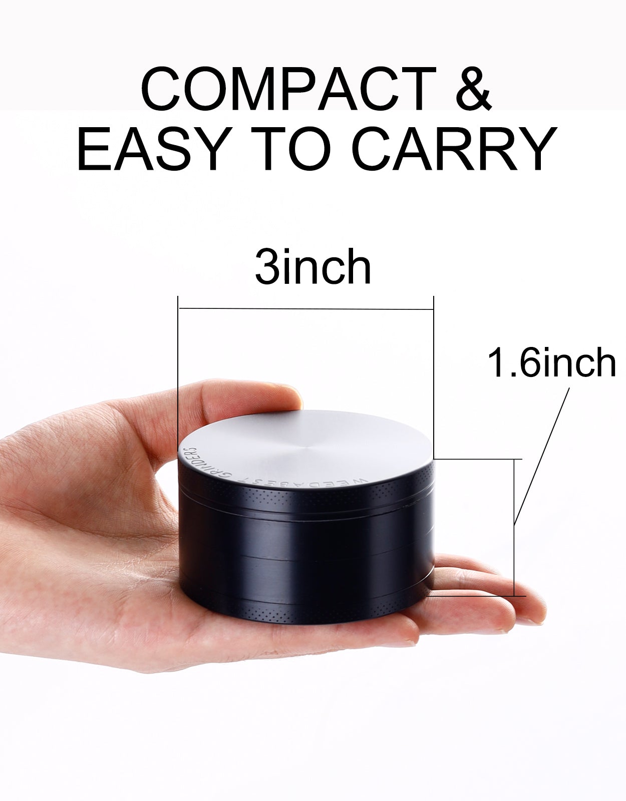 Weedabest Classic Herb Grinder 2inch 3inch
