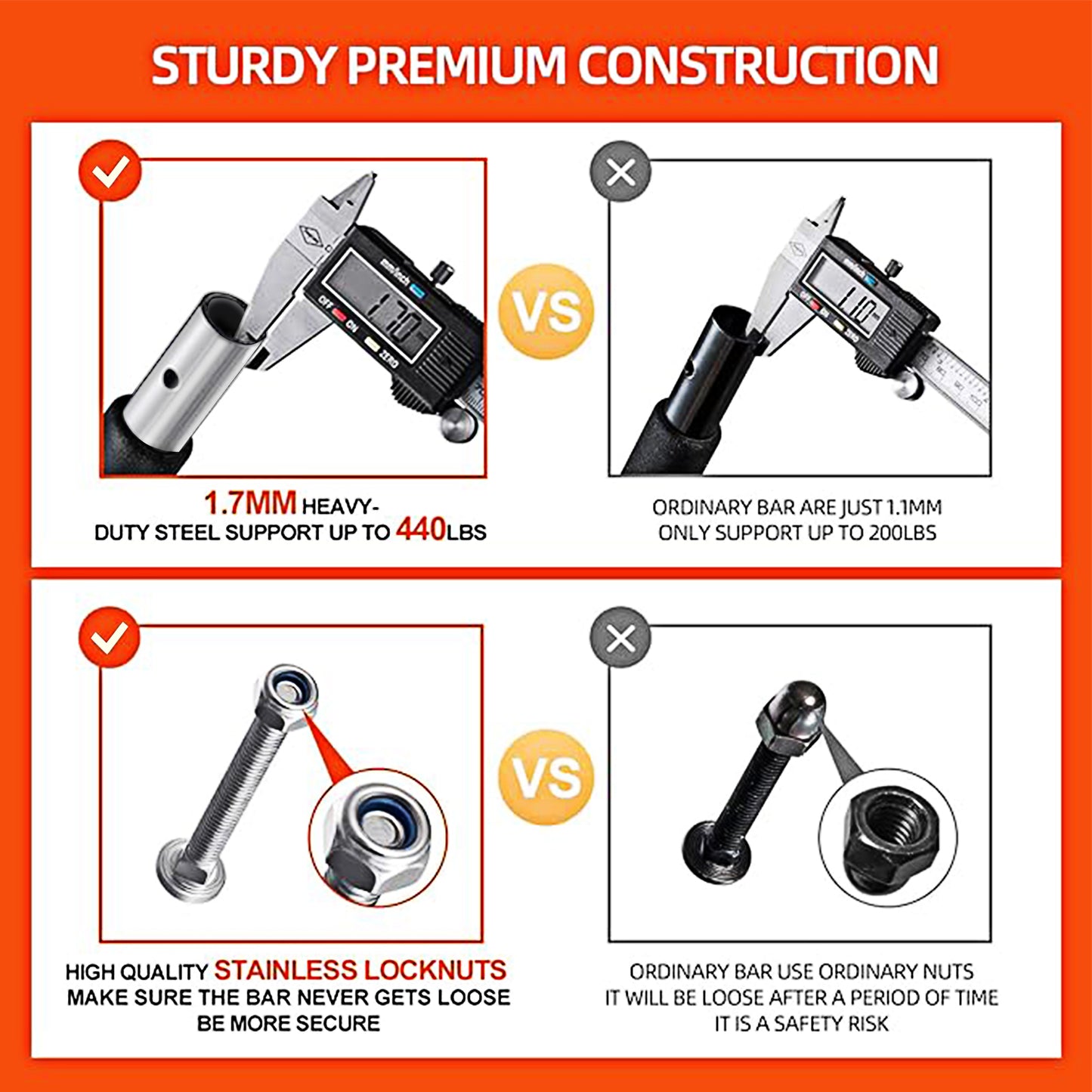 Weedabest Doorway Pull Up Bar, Home Use Indoor Pull Up 43in