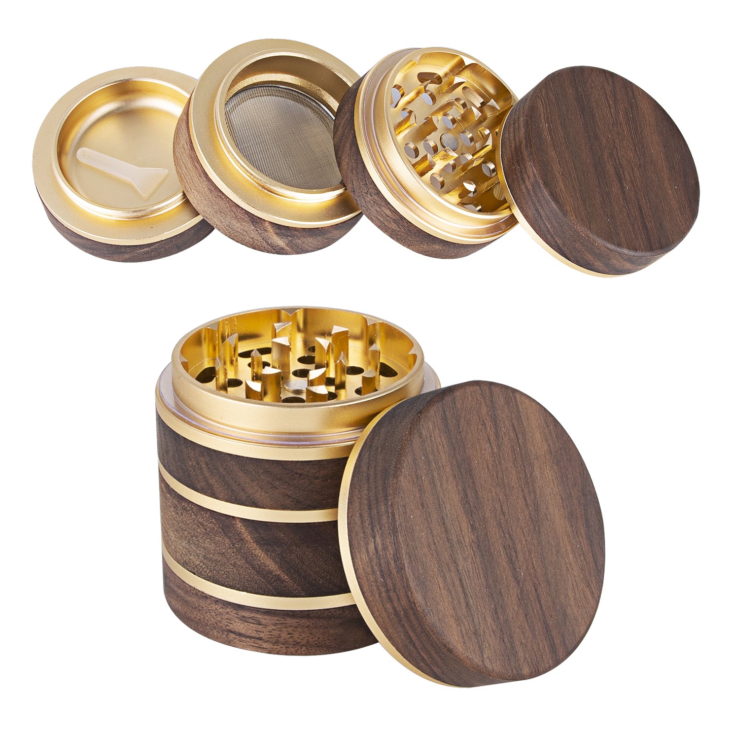 Wooden Herb Grinder 2.5 inch