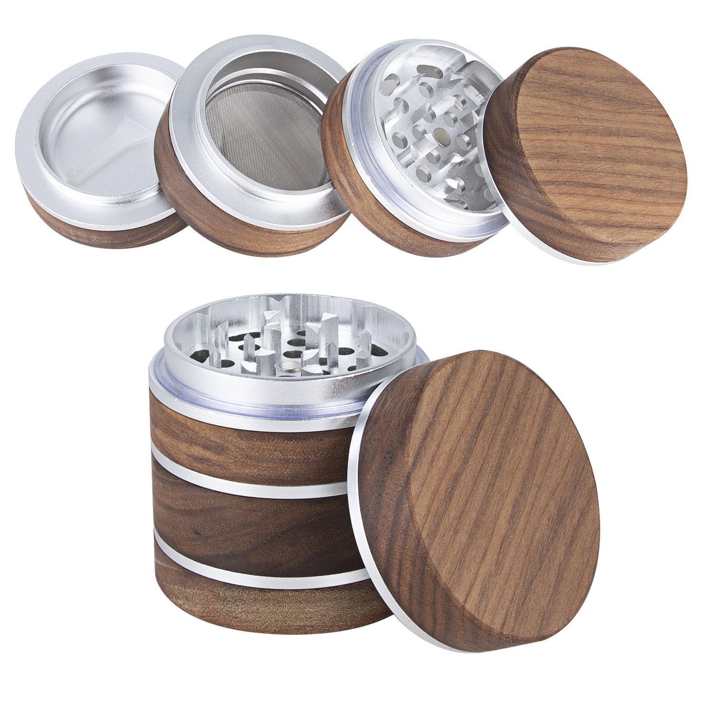 Wooden Herb Grinder 2.5 inch