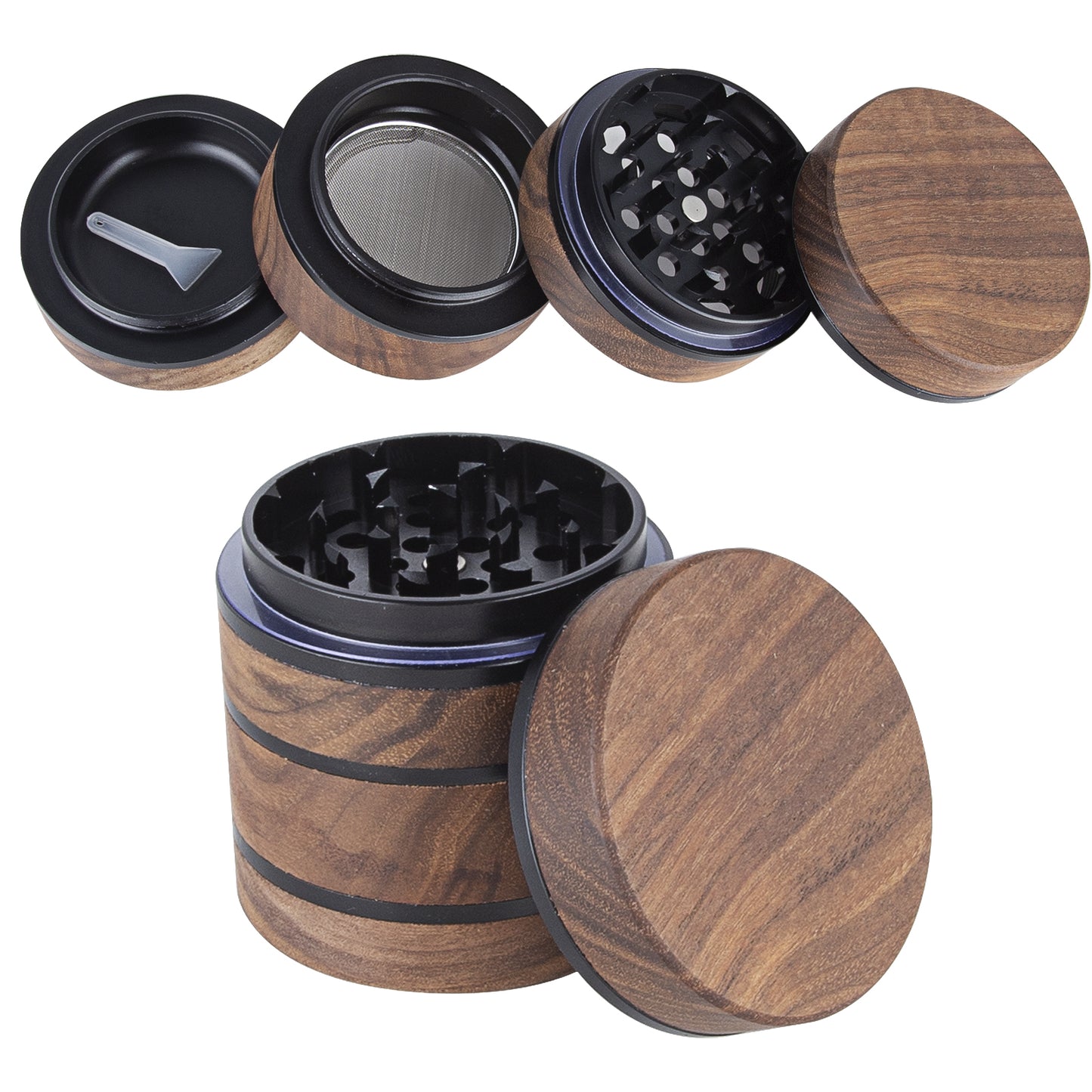 Wooden Herb Grinder 2.5 inch