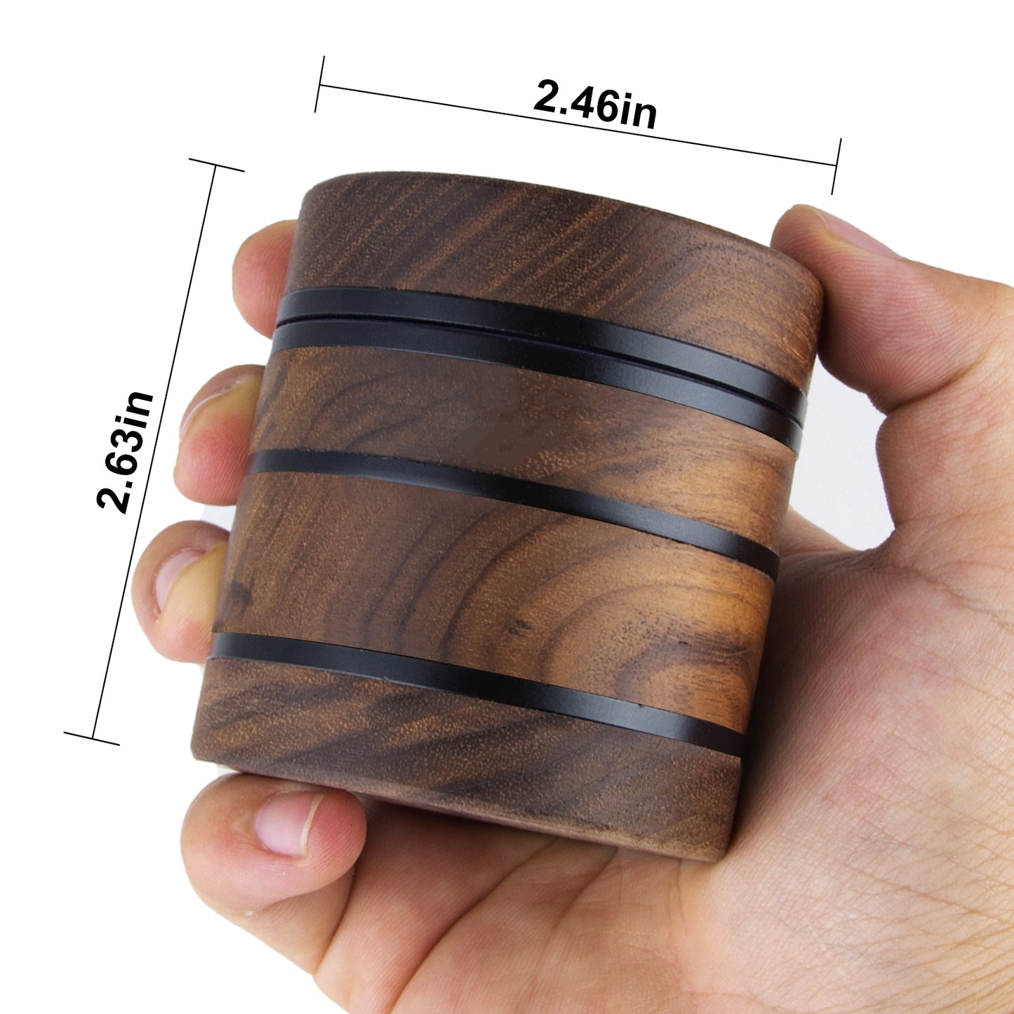 Wooden Herb Grinder 2.5 inch